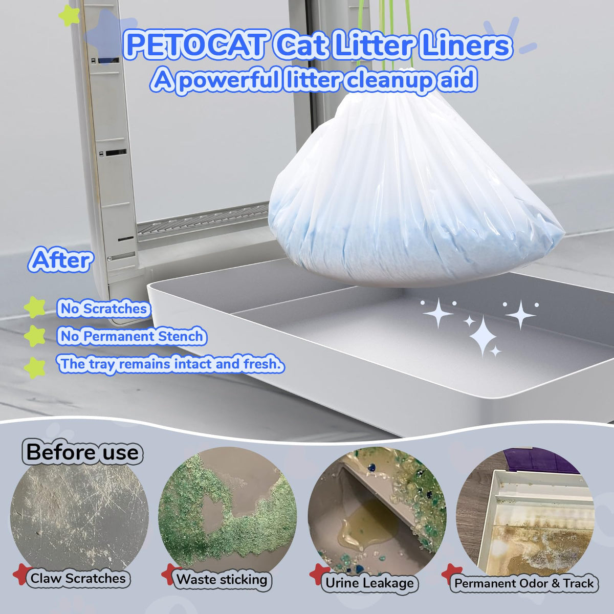 Cat Litter Liners 15 Count I336