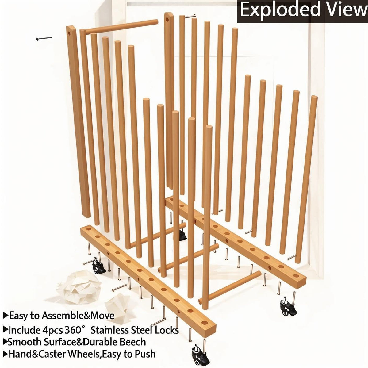 Art Storage Rack with Wheels S9616