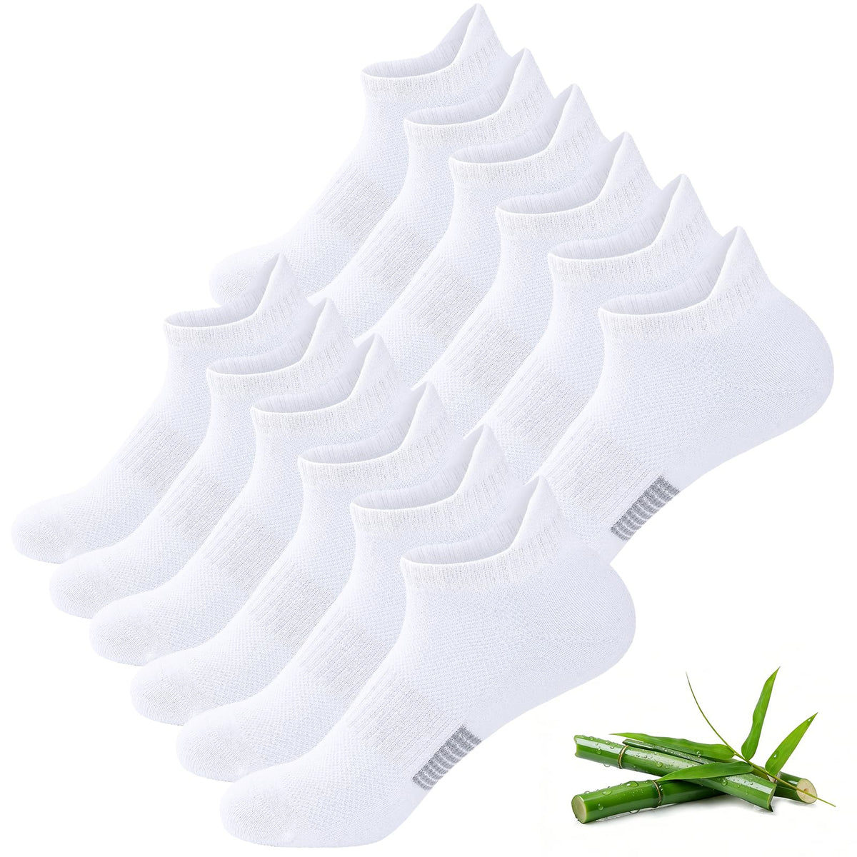 Women's Bamboo Viscose Ankle Socks, 6 Pairs N98980