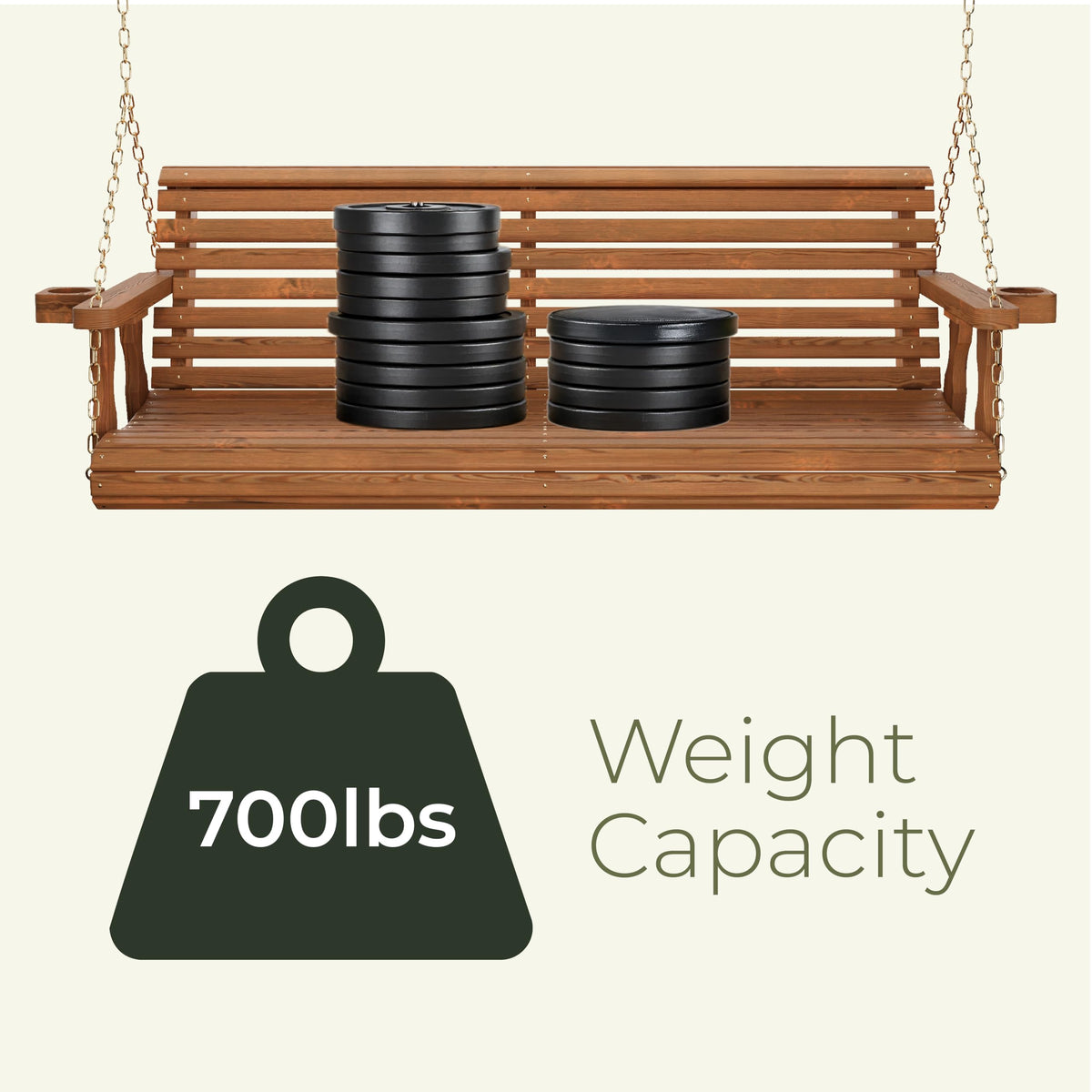 Heavy Duty 700 Lb Capacity Porch Swing X712