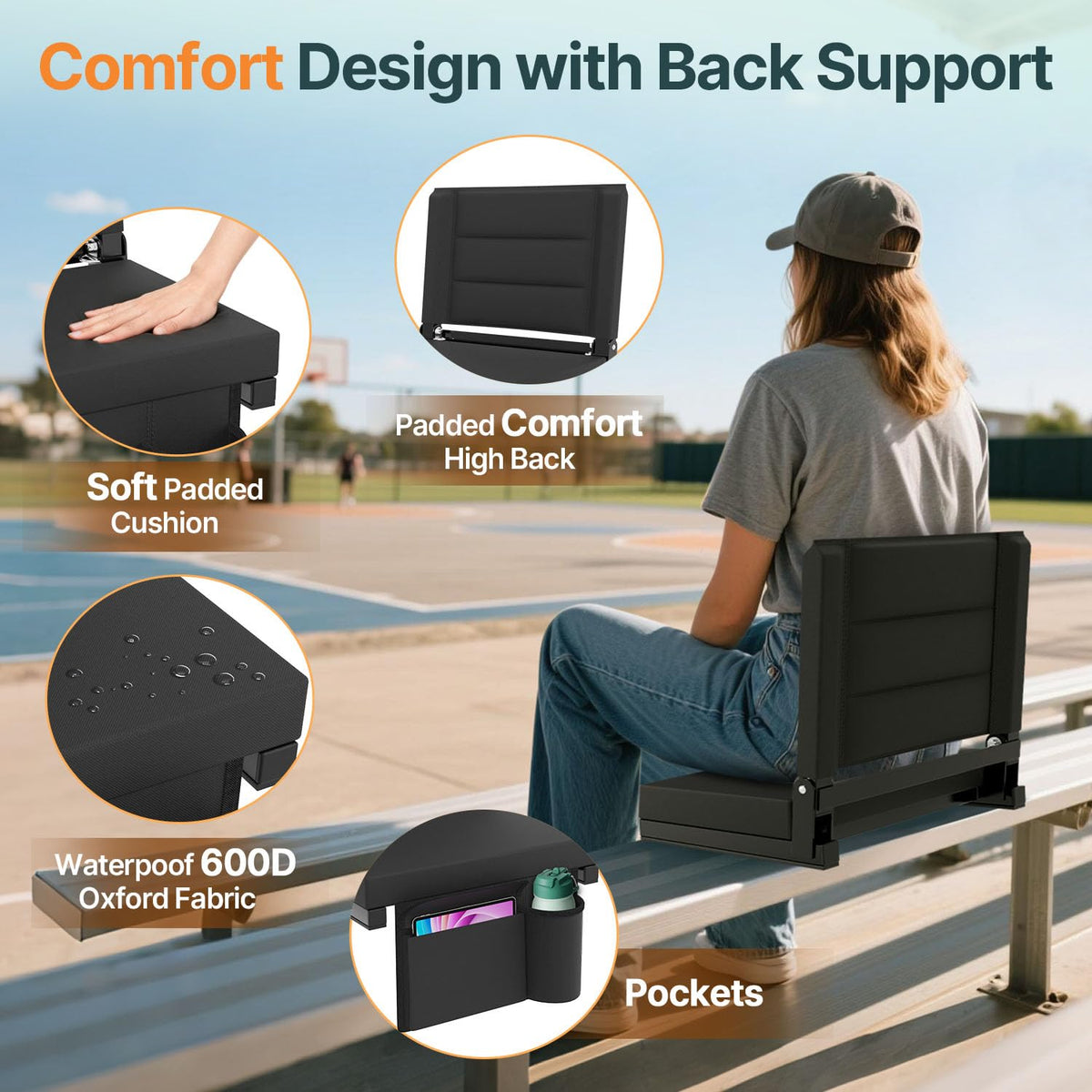 Stadium Seats with Back Support G7339