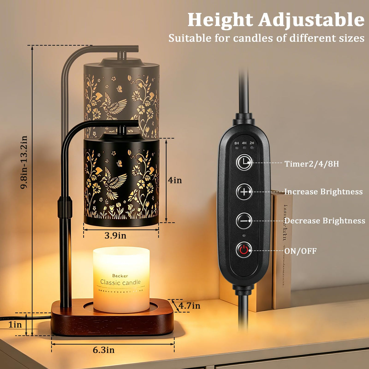 Candle Warmer Lamp with Timer & Dimmer A811