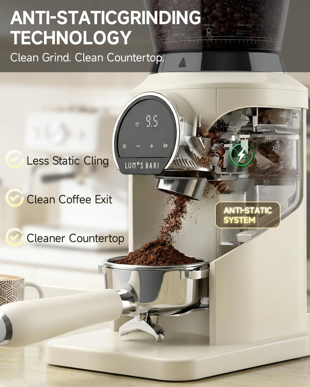 Conical Burr Coffee Grinder, 34 Settings M4200