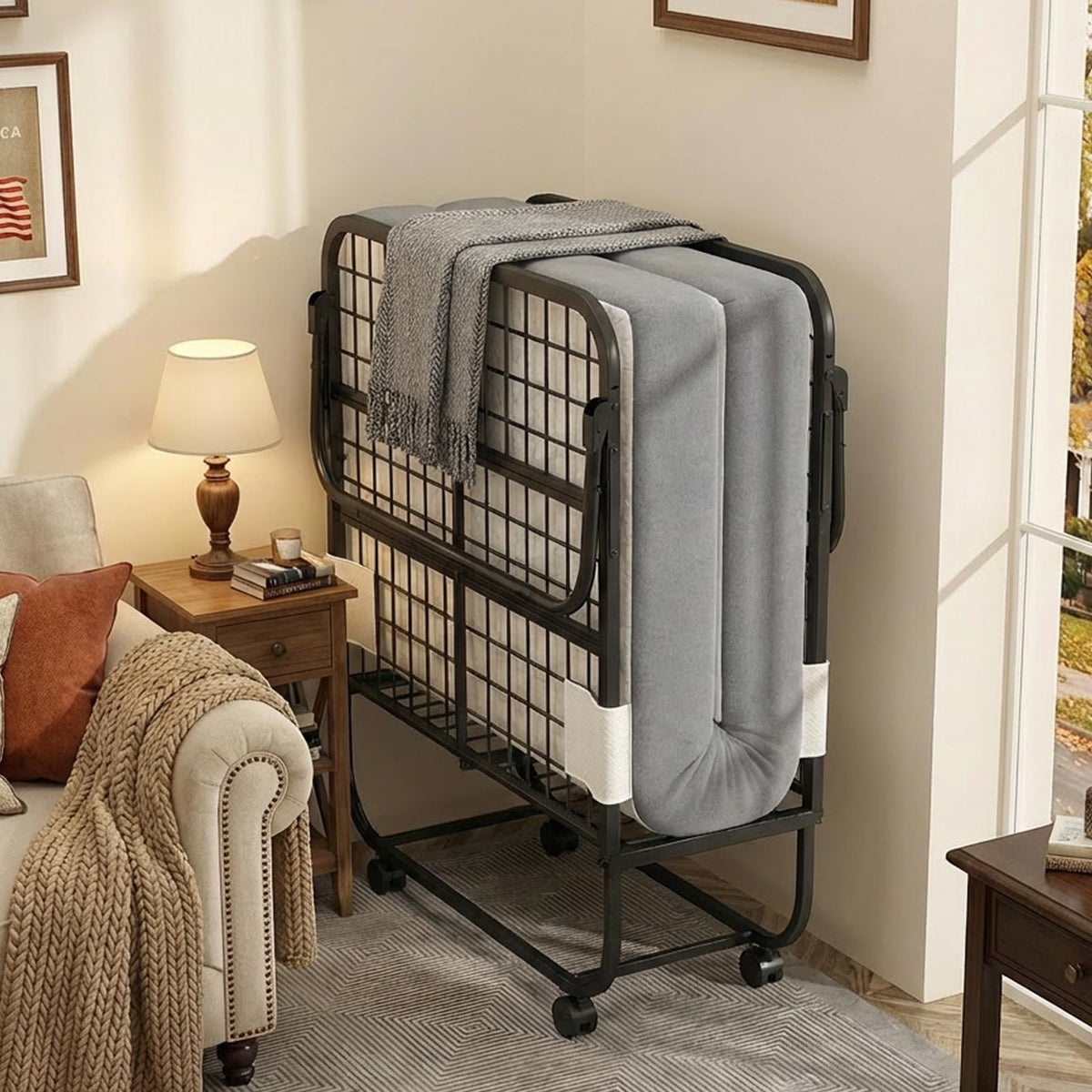 Folding Bed with Mattress O8851