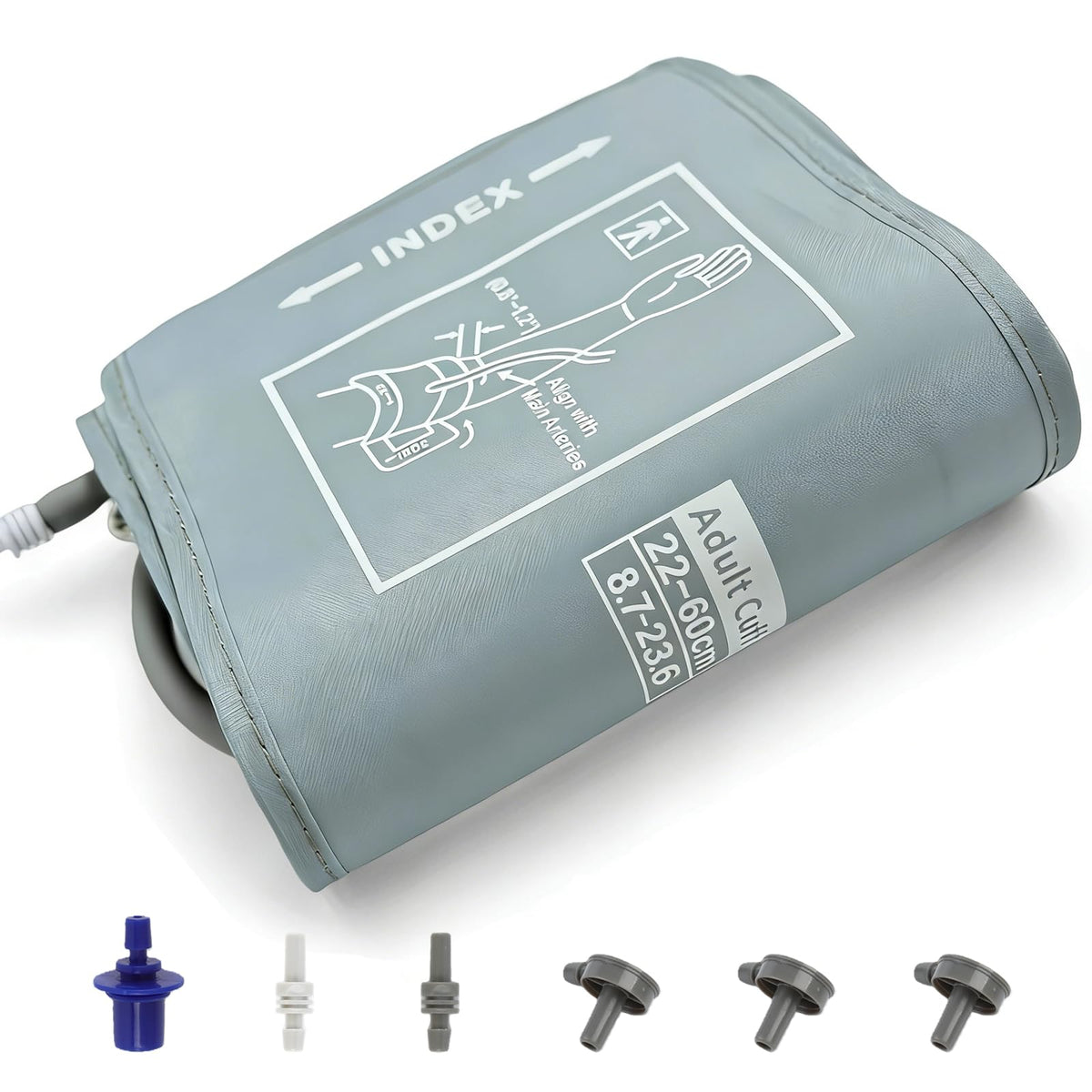 Extra Large Blood Pressure Cuff Replacement, 8.7"-23.6" Adjustable Upper Arm Cuff X307