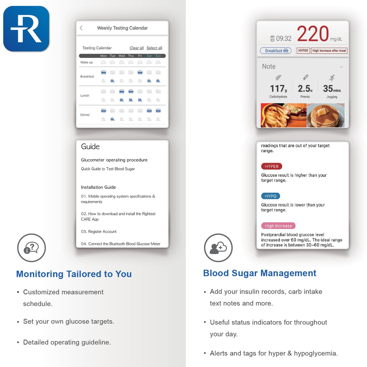 Bluetooth Blood Glucose Monitor System O56619