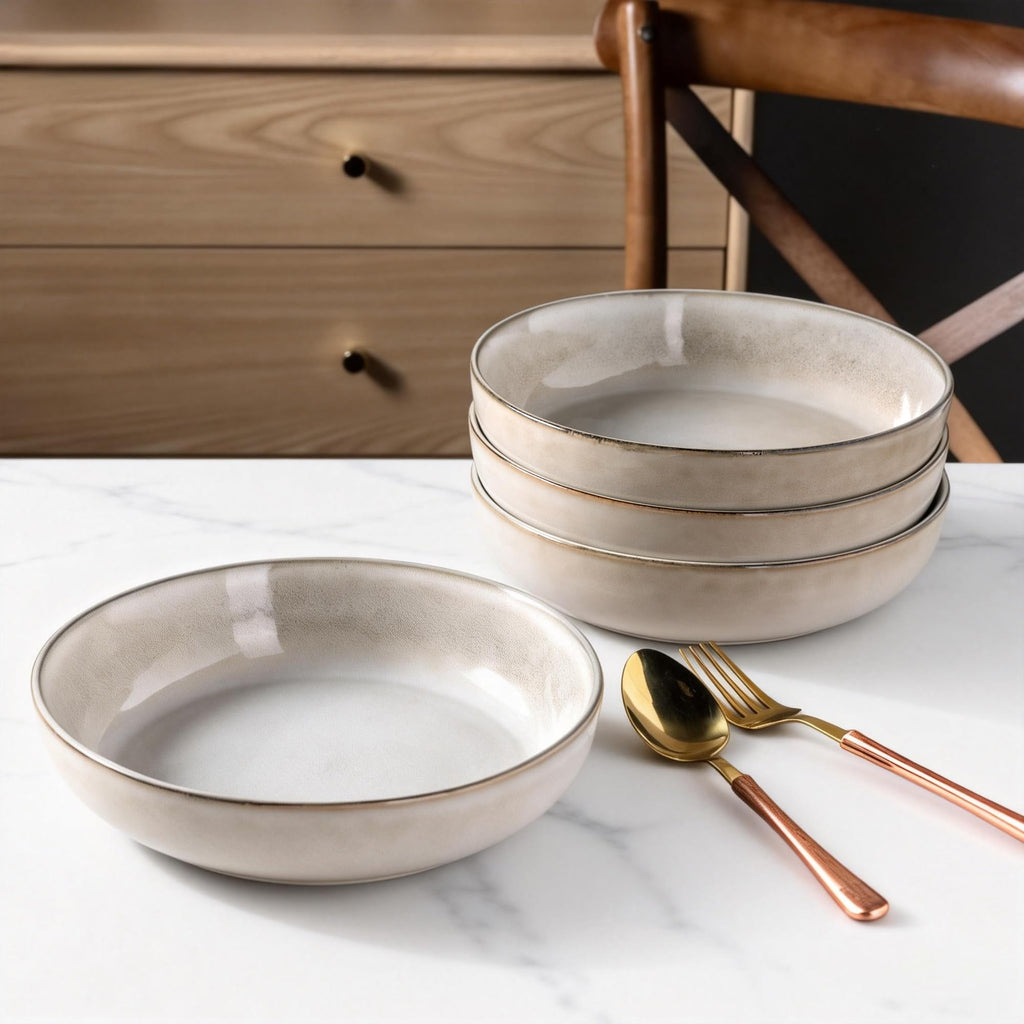8.75'' 38oz Ceramic Pasta Bowls Set of 4 Q683640