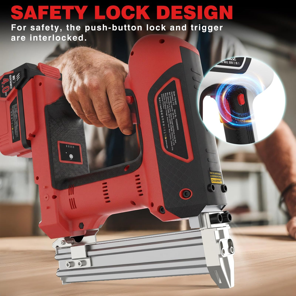 18GA Cordless Stapler Gun D820929