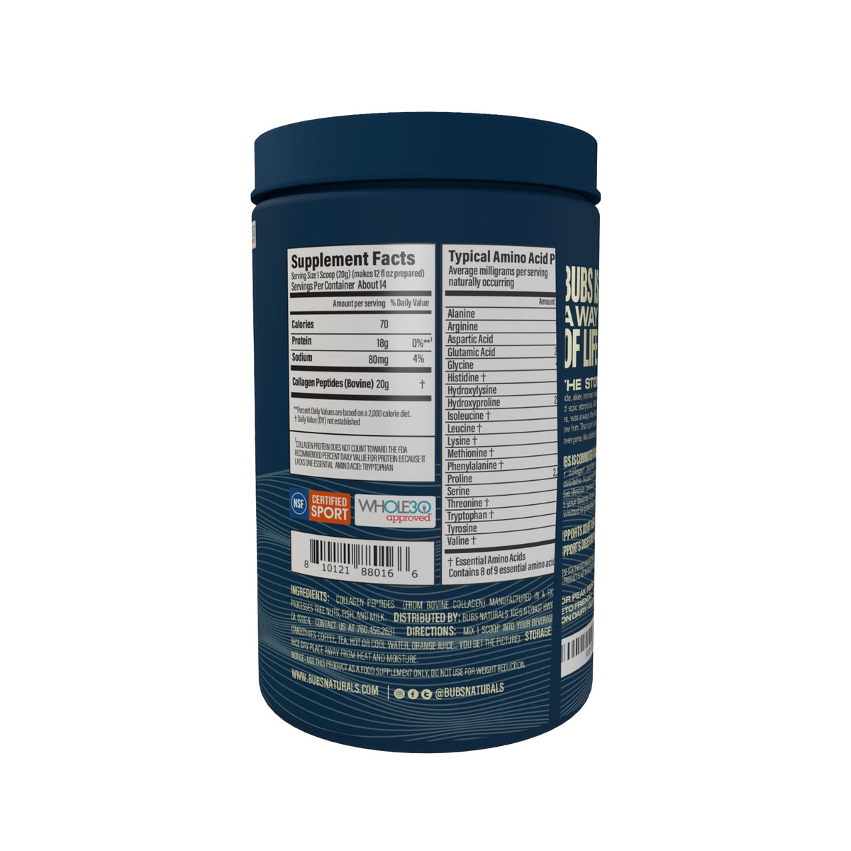 Unflavored Collagen Peptides Powder 10oz S53570
