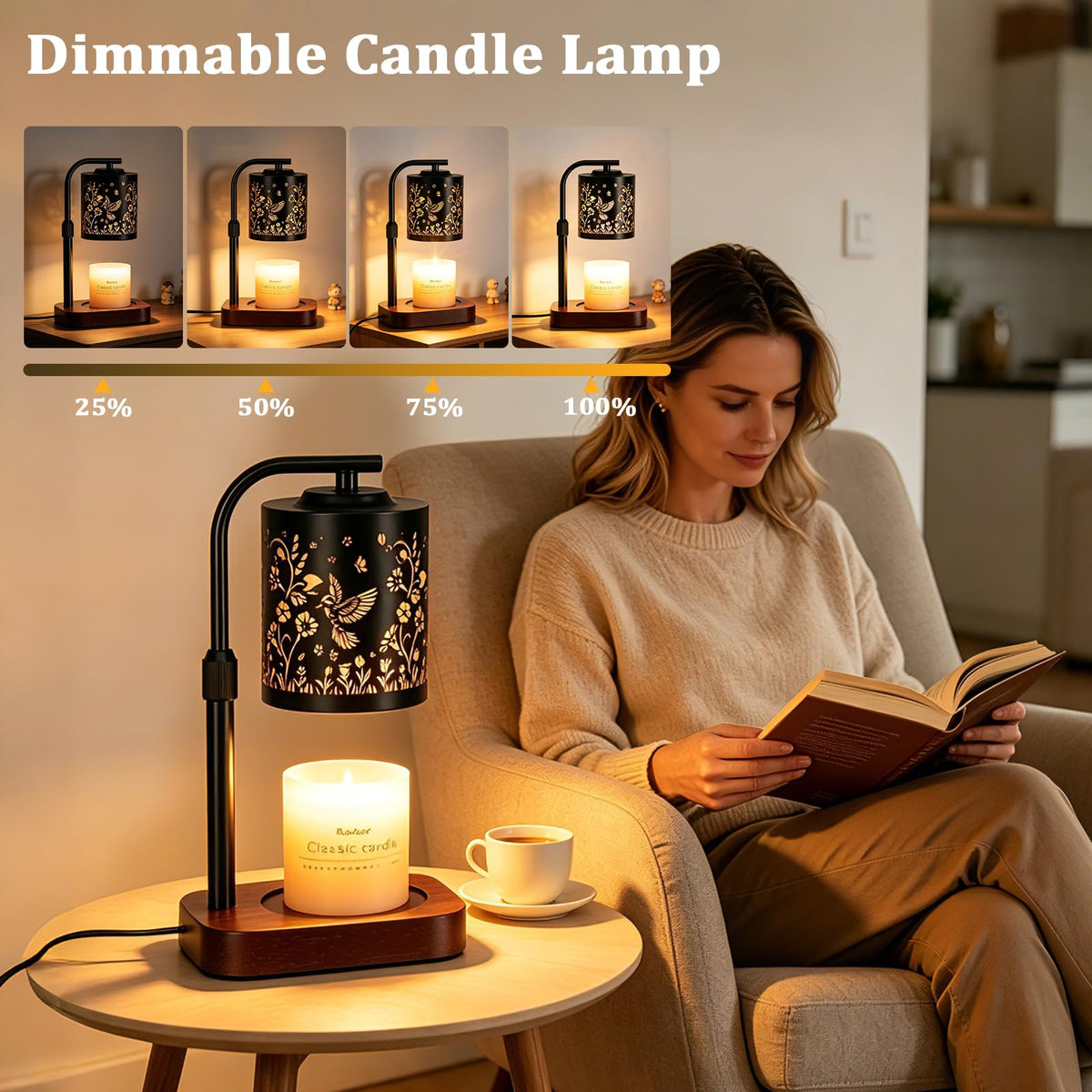 Candle Warmer Lamp with Timer & Dimmer A811