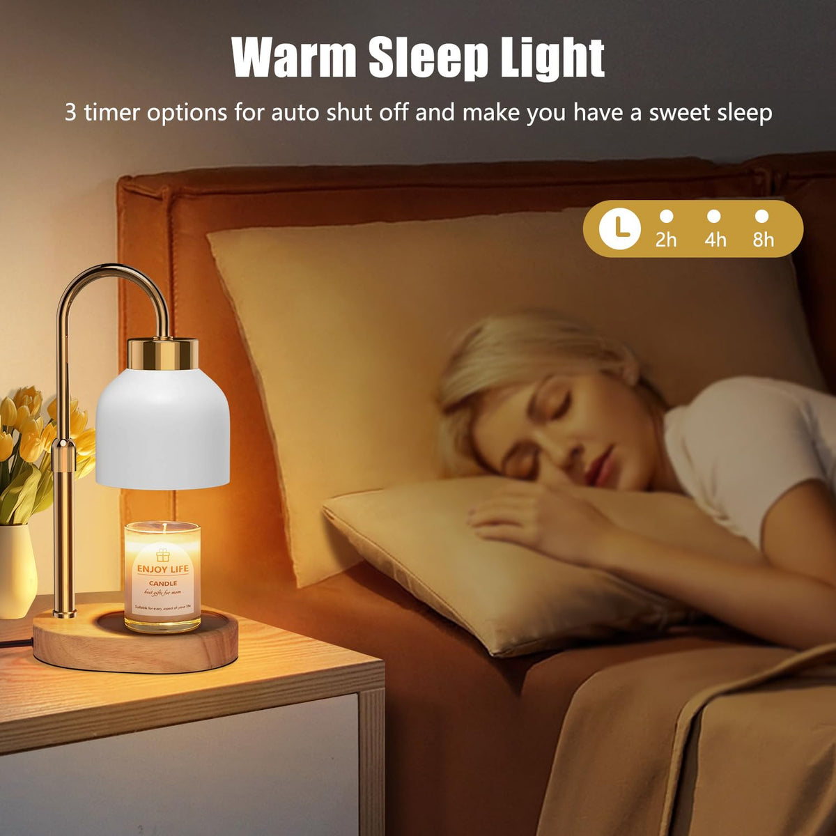 Candle Warmer Lamp with Dimmer Adjustable Height S11261