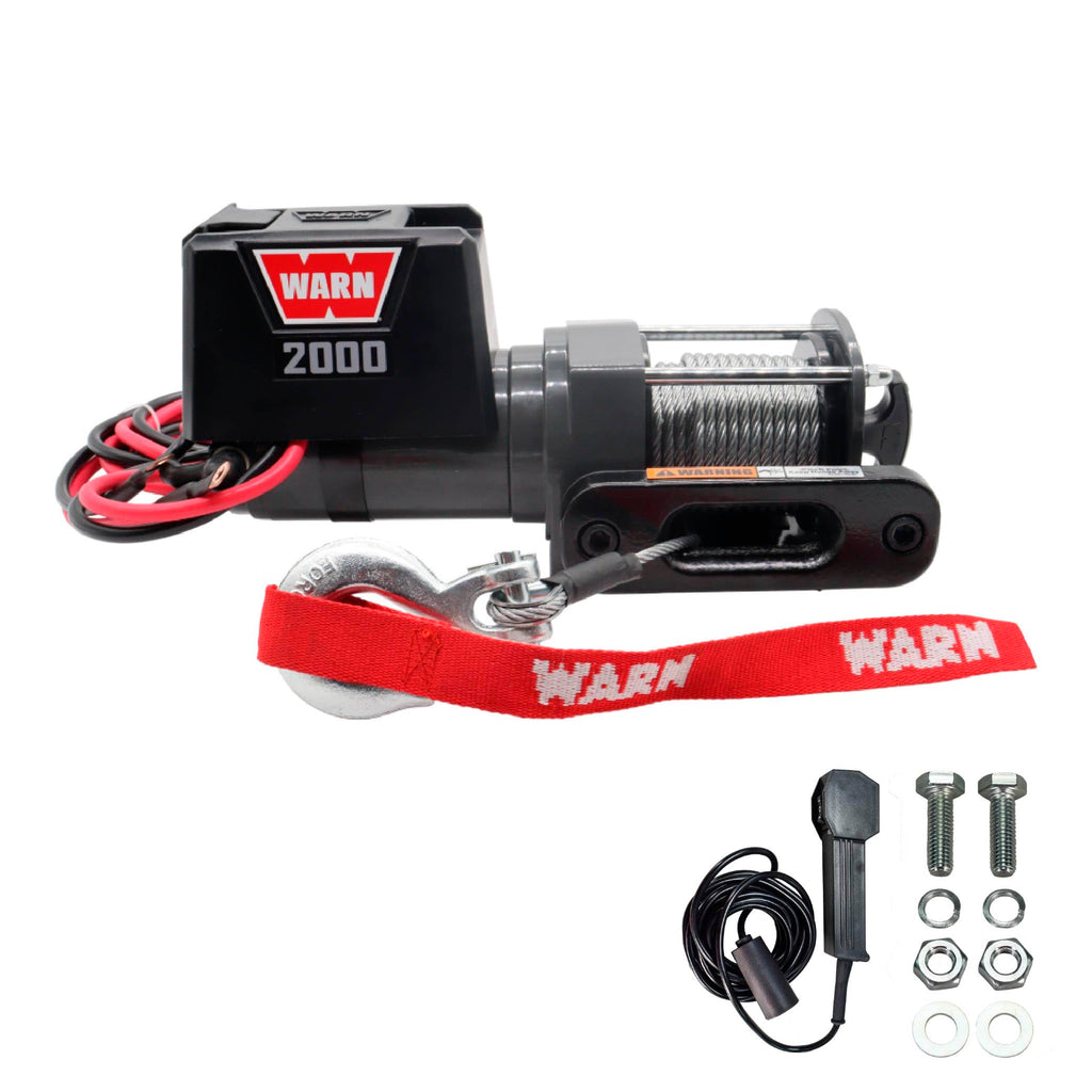 12V Electric Winch with 2000 lb Pulling Capacity S3732