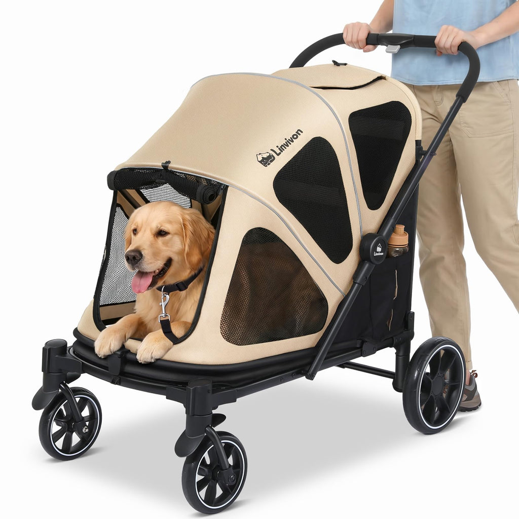 Foldable Dog Stroller with Ramp J11504