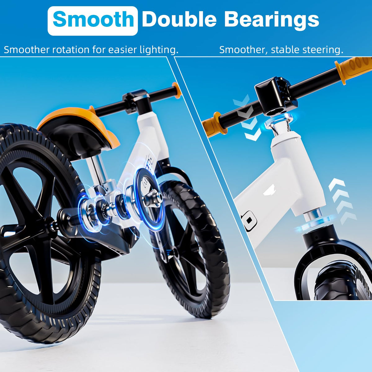 12 Inch Lightweight Kids Balance Bike with Adjustable Seat P5422