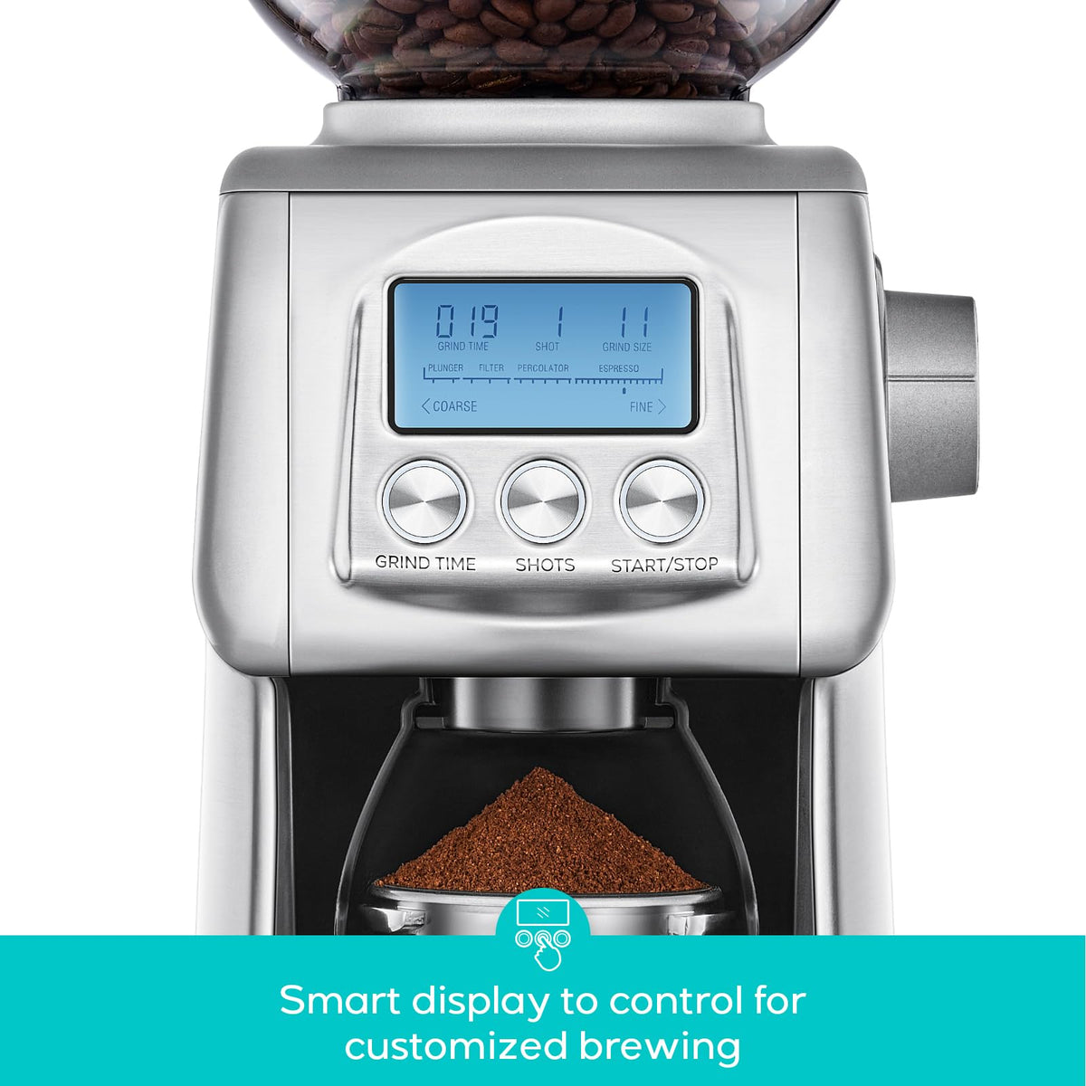 Electric Conical Burr Coffee Grinder with LCD Display T525962