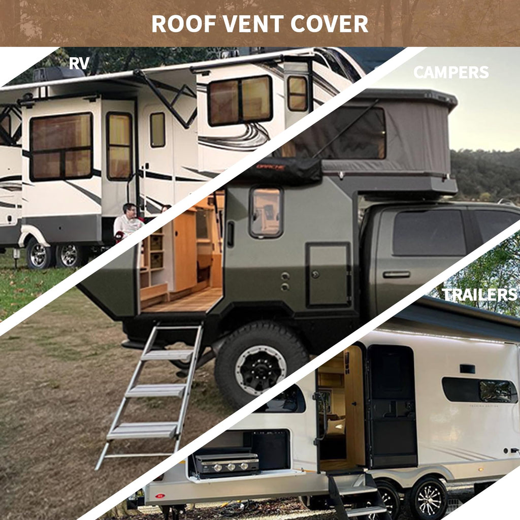 4 Pack 14 x 14 White RV Roof Vent Cover O40774