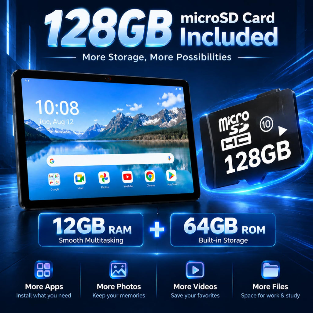 Android 15 Tablet 10.1 in 12GB RAM 64GB ROM L108219