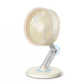 Small Quiet Table Fan with Metal Stand 3 Speed 2000mAh Rechargeable N2806