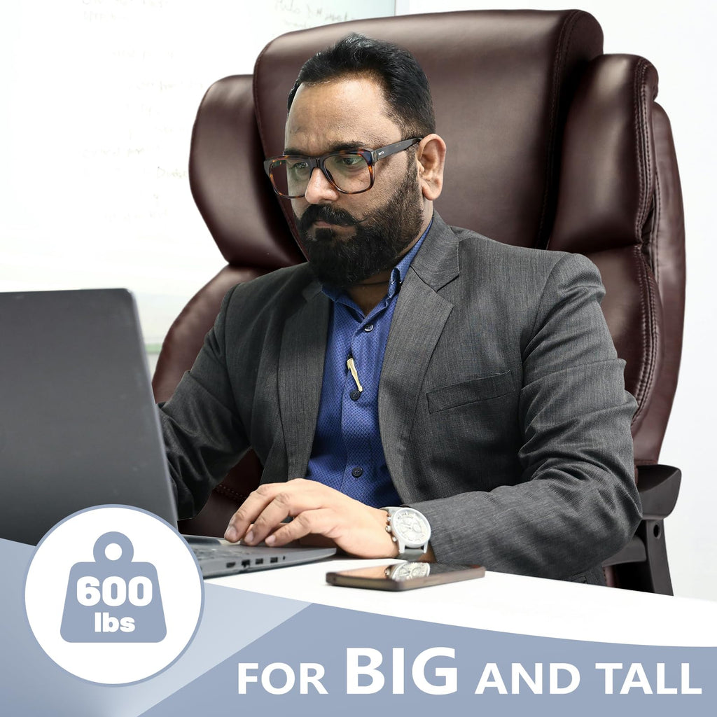 Big and Tall Office Chair with Adjustable Headrest W429372