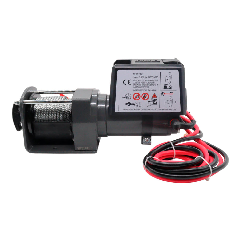 12V Electric Winch with 2000 lb Pulling Capacity S3732