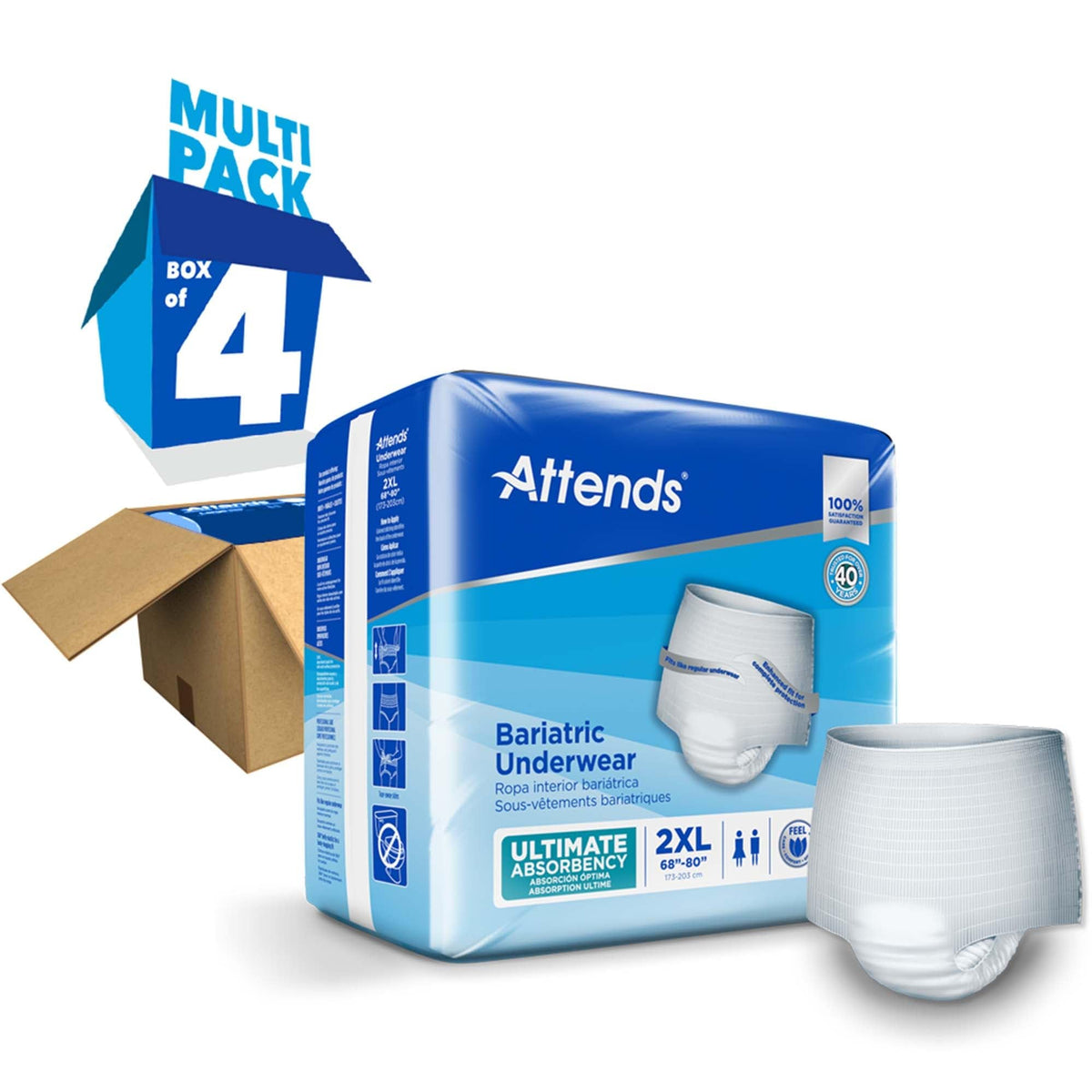 2X-Large Adult Incontinence Underwear, 12 ct J997798
