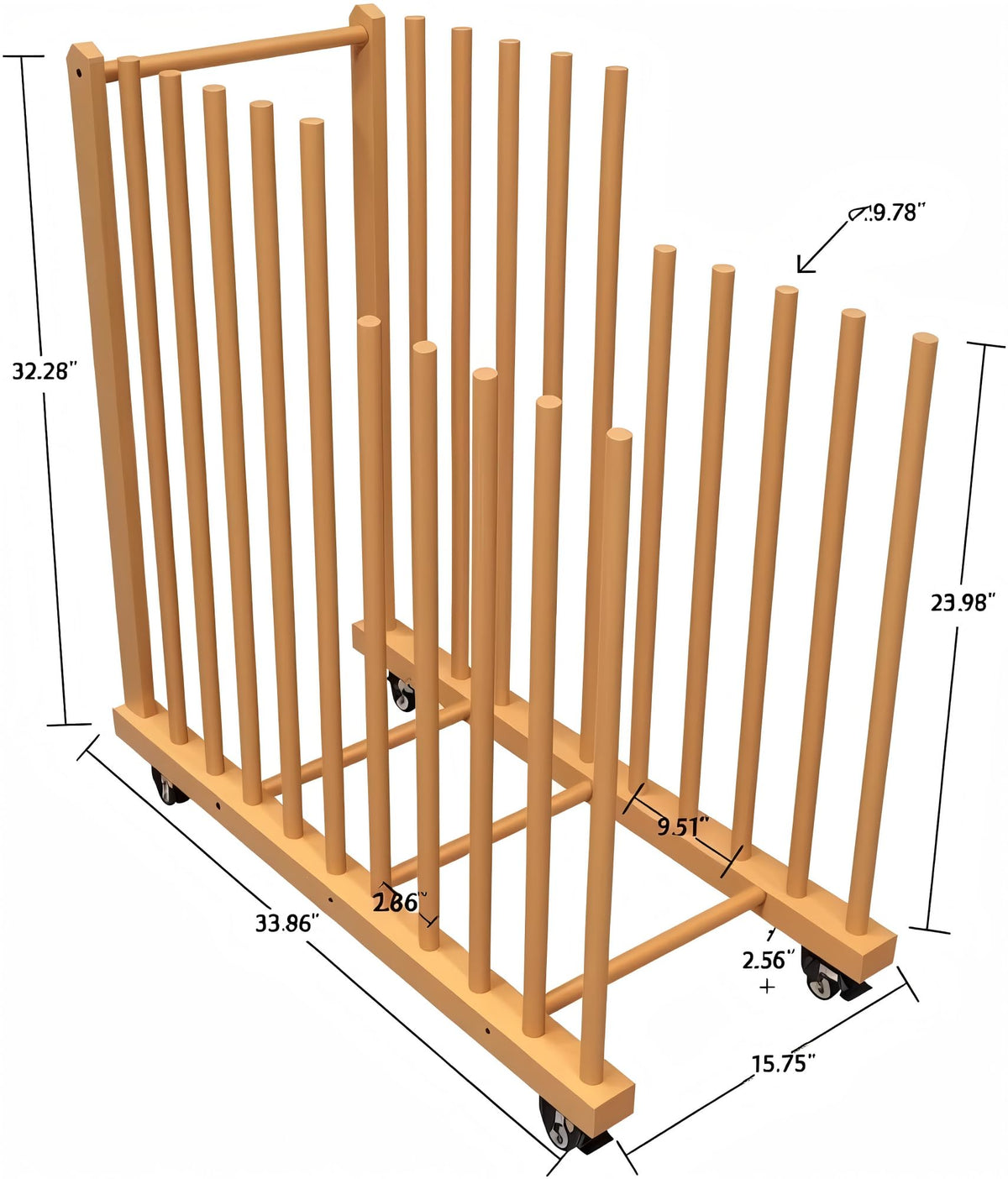 Art Storage Rack with Wheels S9616