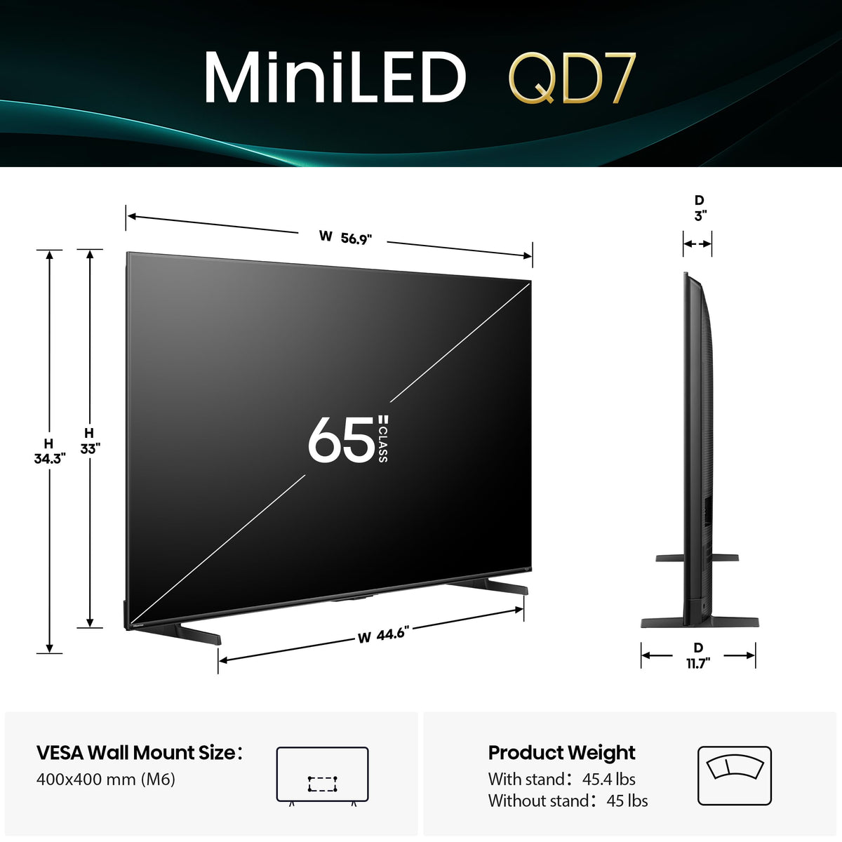 65" Mini-LED 4K UHD Smart TV Y78901