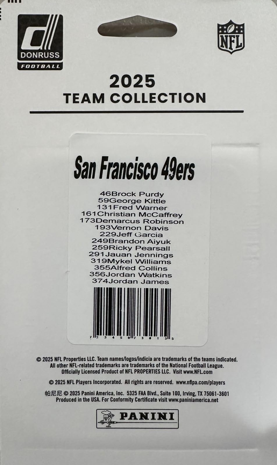 14 Card Team Set X803