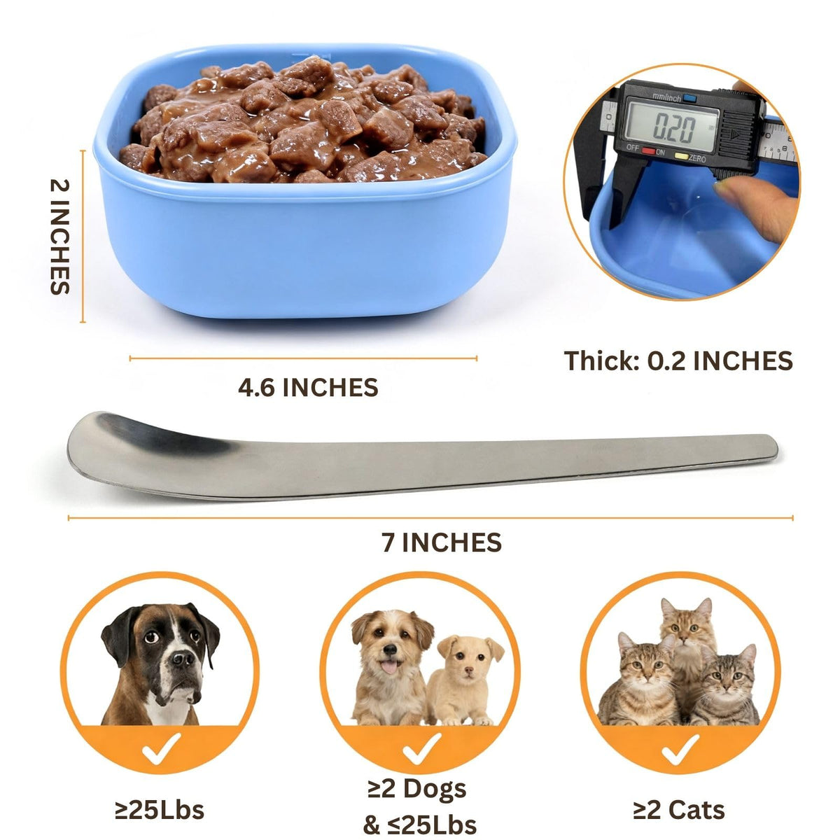 Airtight Pet Wet Food Storage Containers with Lids 4-Pack 12oz G94398