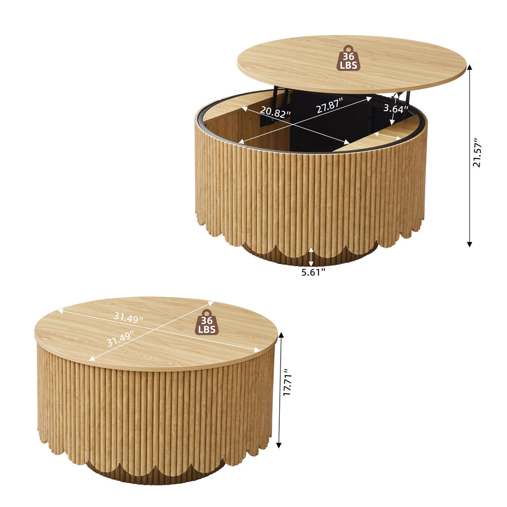 Lift Top Coffee Table with Storage Q332