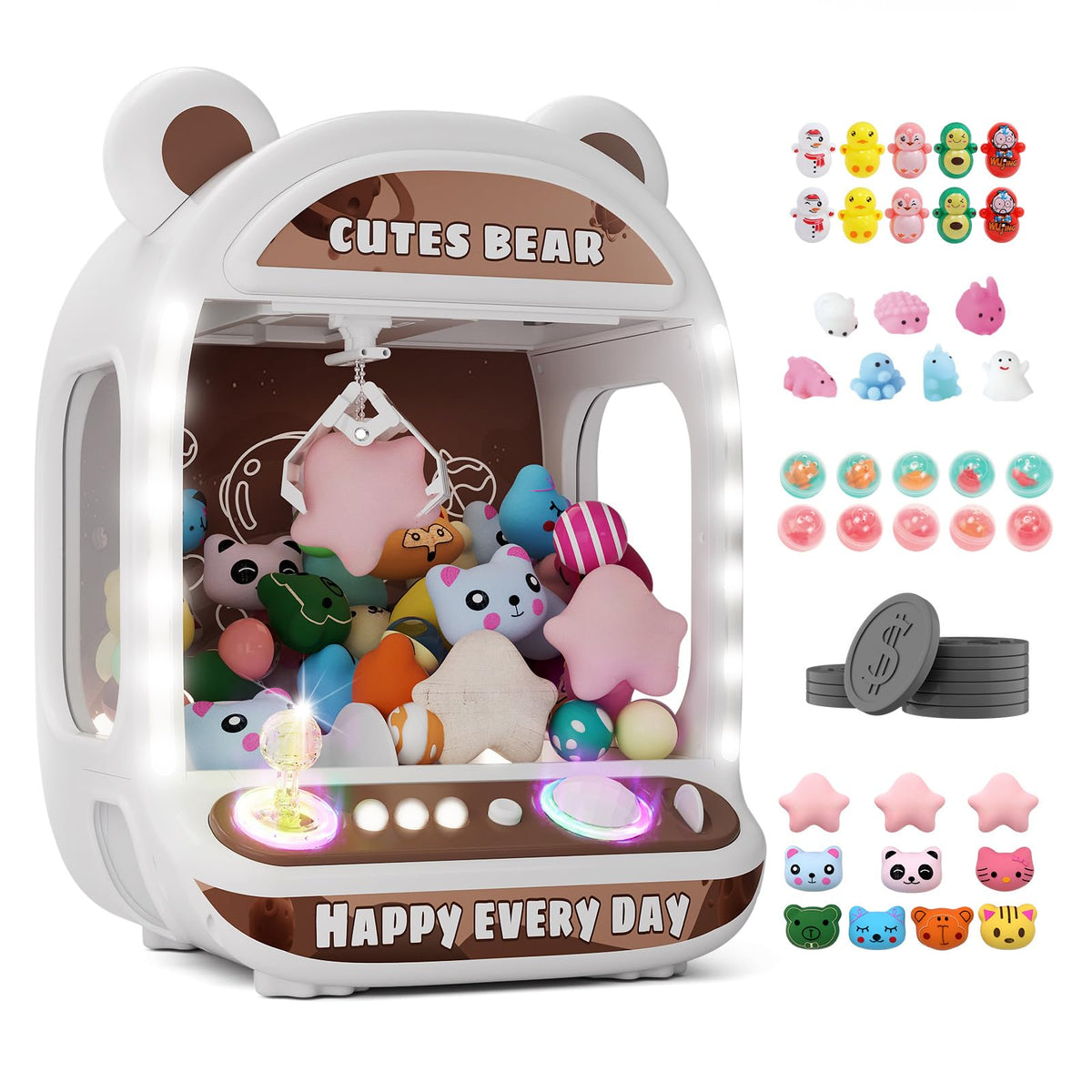 Claw Machine with Mini Animal Plush Toy N183