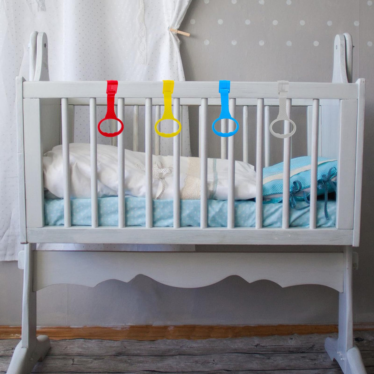 Baby Pull Up Rings 4Pcs Playpen Accessories I163