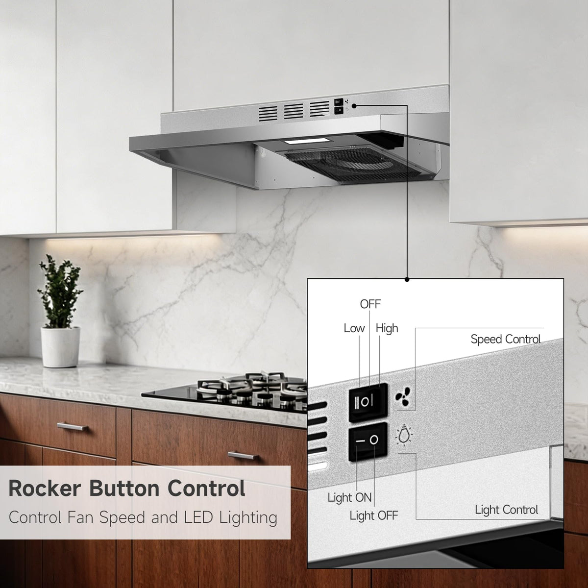 Stainless Steel Under Cabinet Range Hood G387467