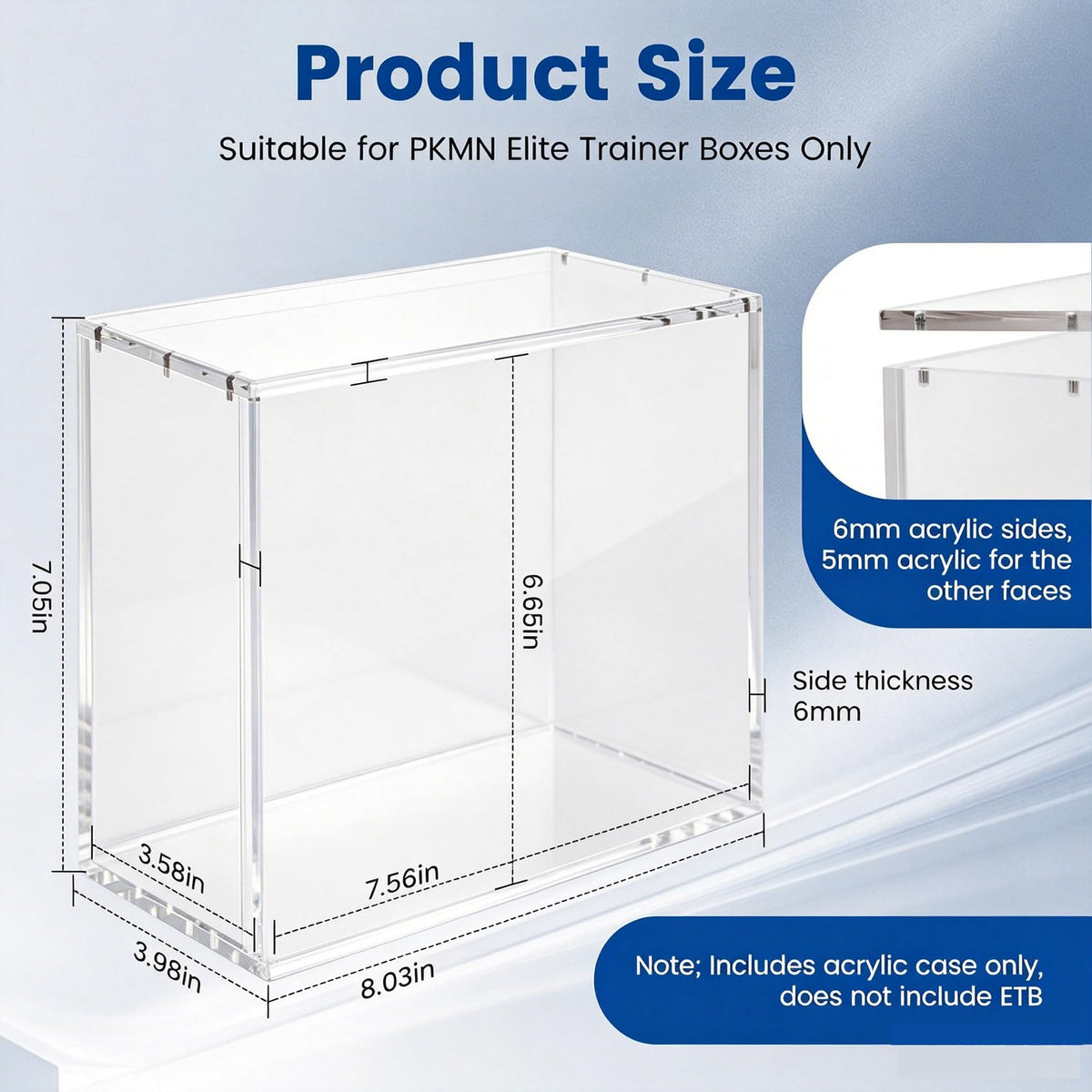 Acrylic ETB Protector Case 3 Pack C996