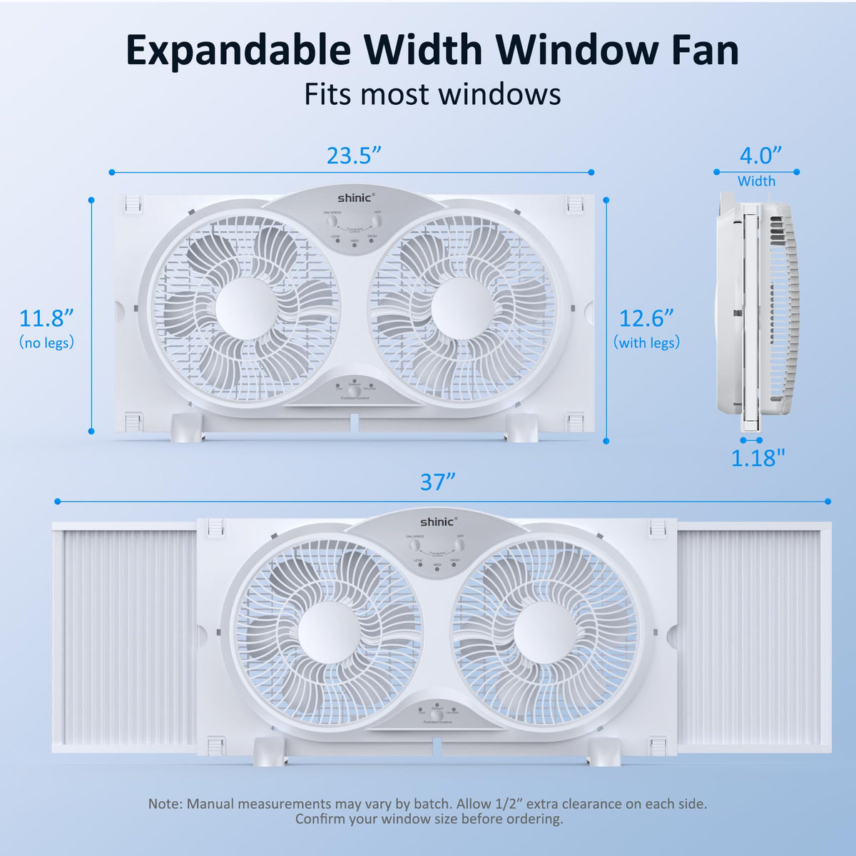 9" Reversible 3-Speed Window Fan G706472
