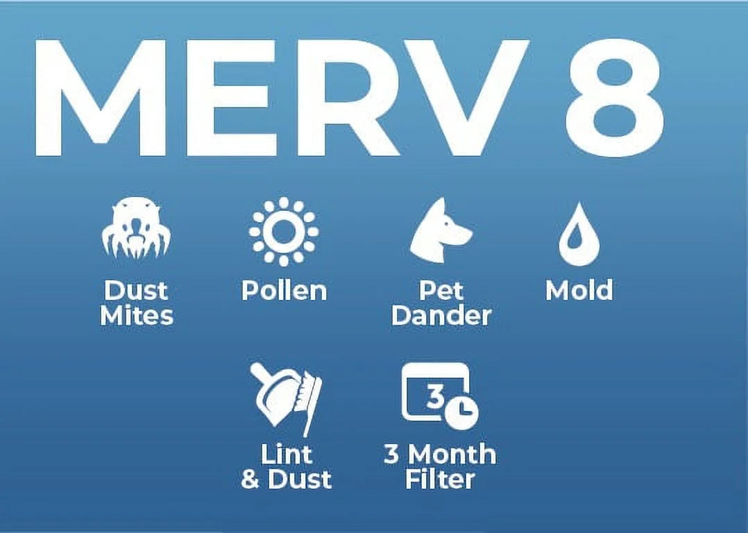 12x24x1 MERV 8 Air Filters, Case of 12 T180