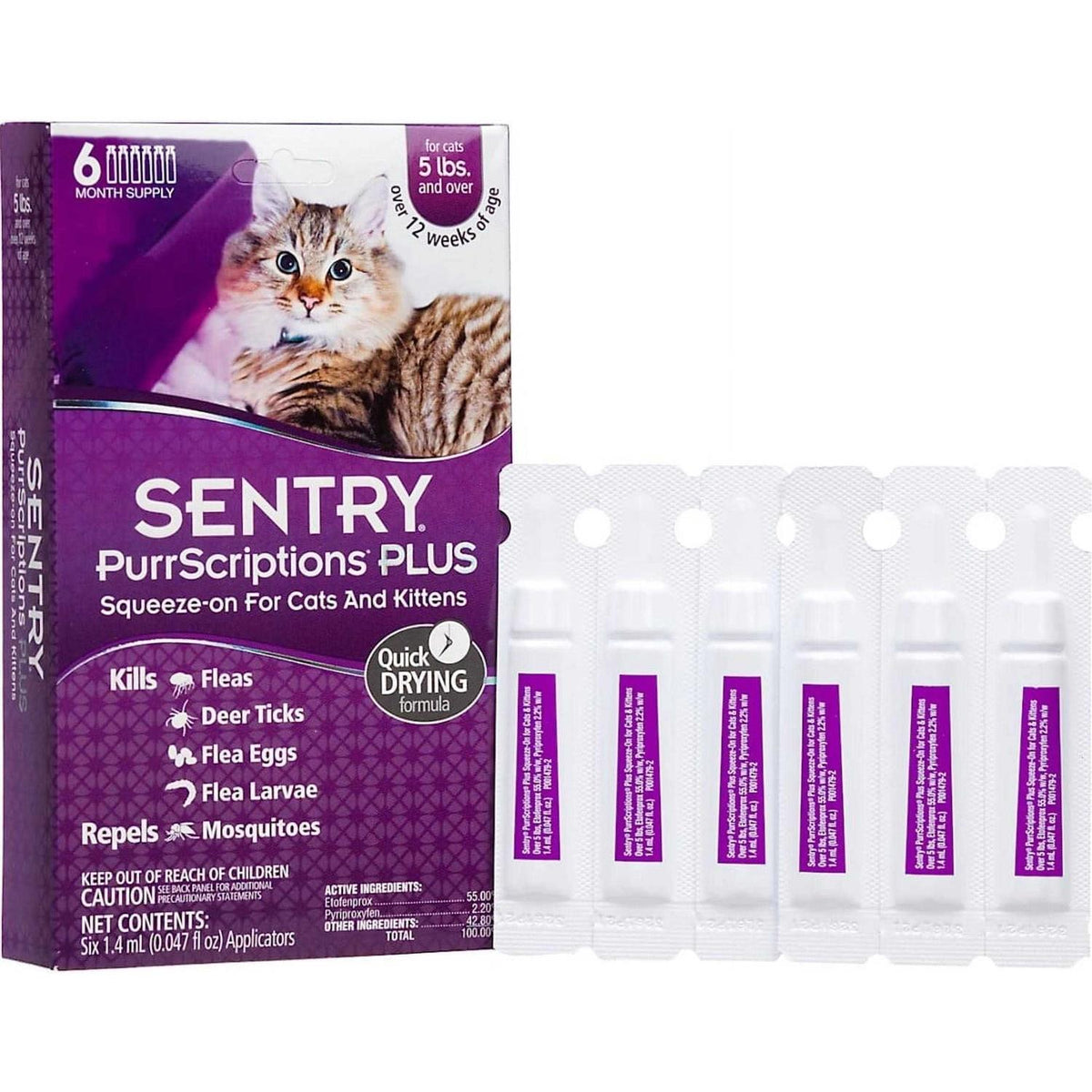 Flea & Tick Control for Cats & Kittens J68512