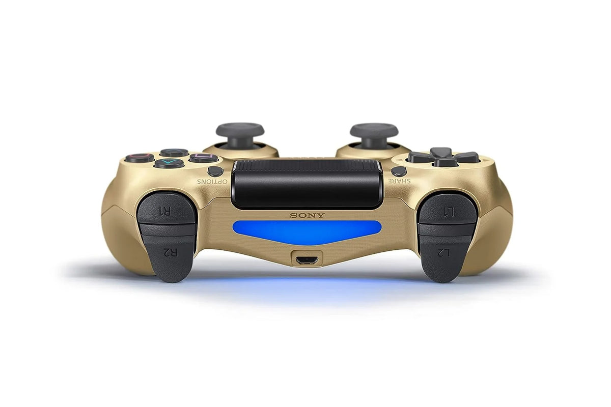 Gold Blue Wireless Controller Bundle with Charging Cable C4578