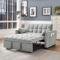 Gray Full Pull Out Sofa Bed with Pillows X74373