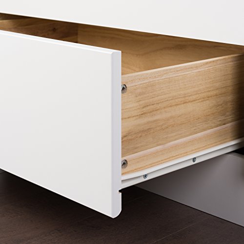 Full 6-Drawer Platform Storage Bed, White P493247