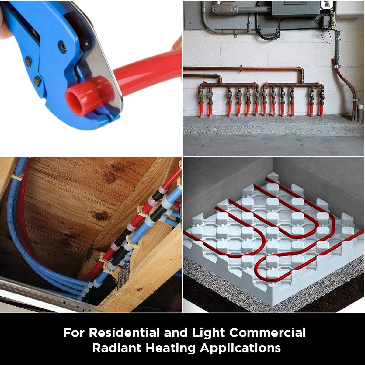 1/2 Inch X 300 Ft Red Non-Barrier Pex Tube Coil T3562