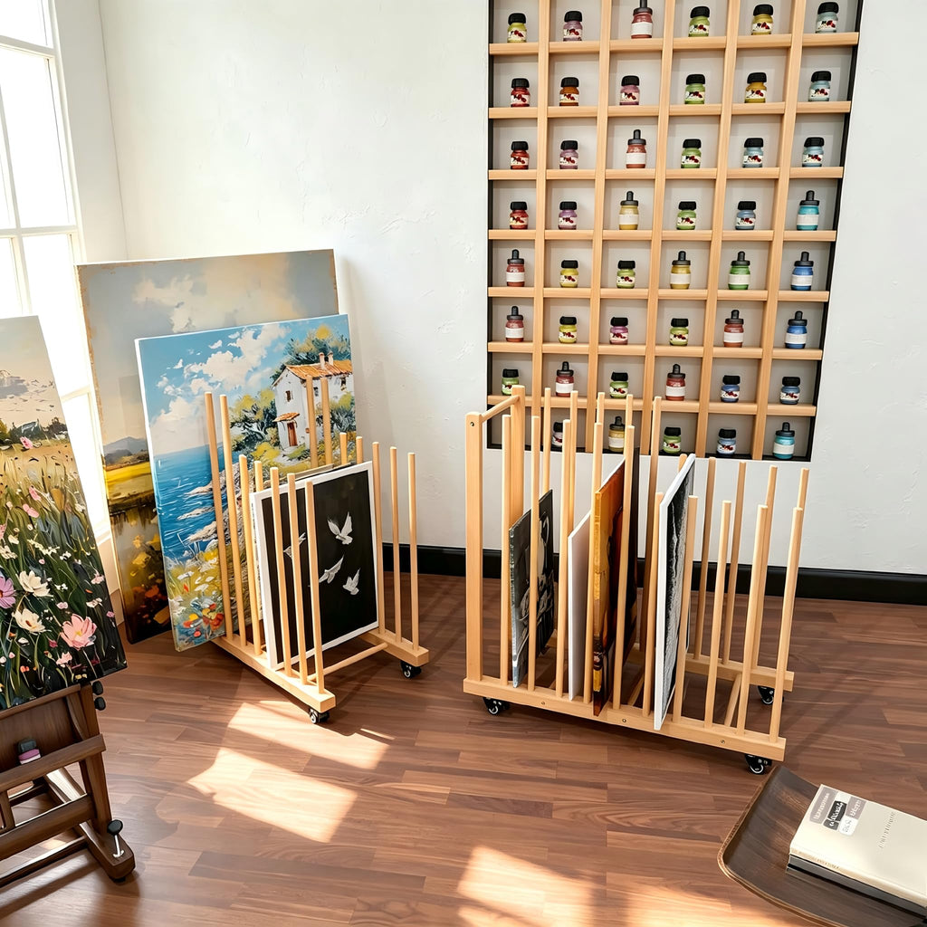 Art Storage Rack with Wheels S9616