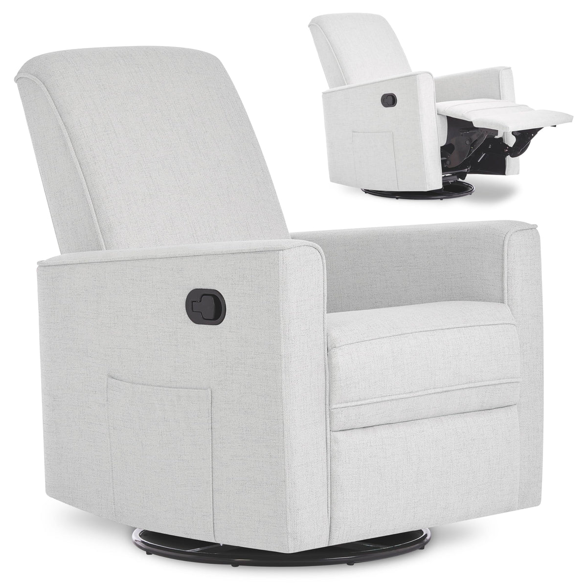 Upholstered Manual Glider Recliner D417
