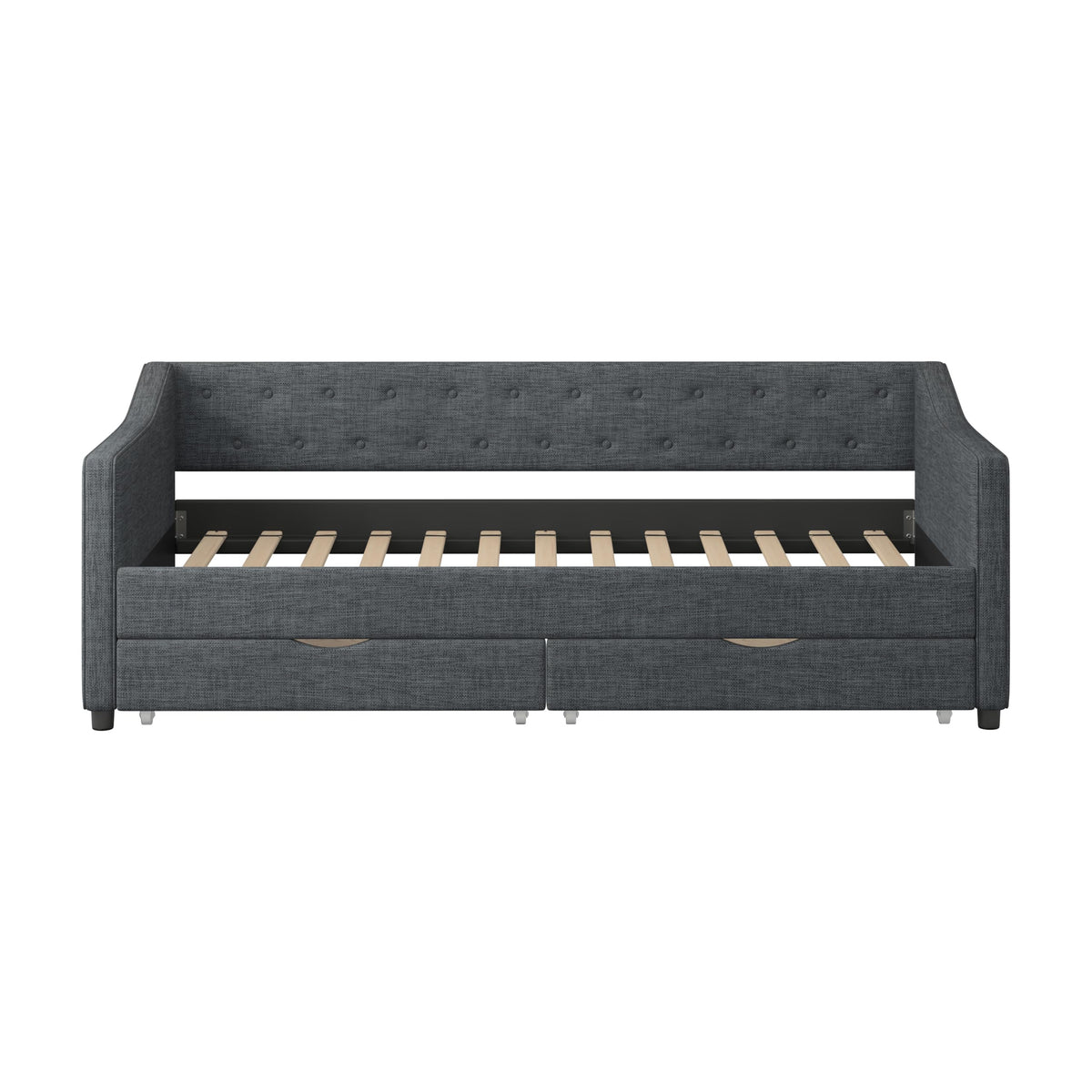 Upholstered Twin Size Daybed with Drawers L29392