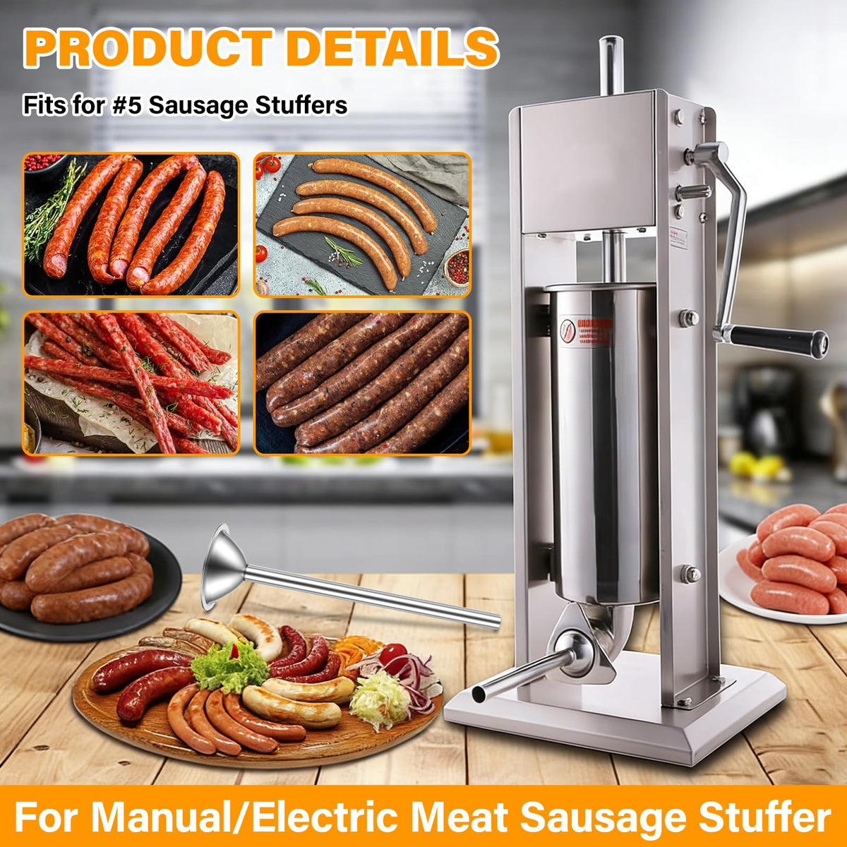 2 Pack 10mm Sausage Stuffer Tubes Z1781