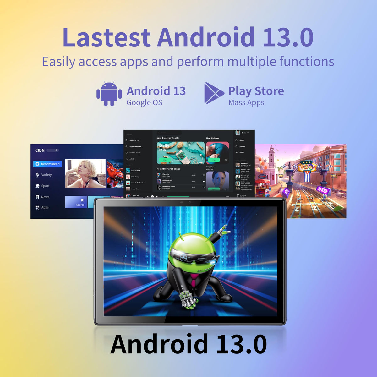 10.1 Inch Android 13 Tablet with Case A11402