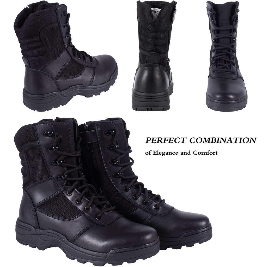 Men's Side Zipper Tactical Work Boots Z6246