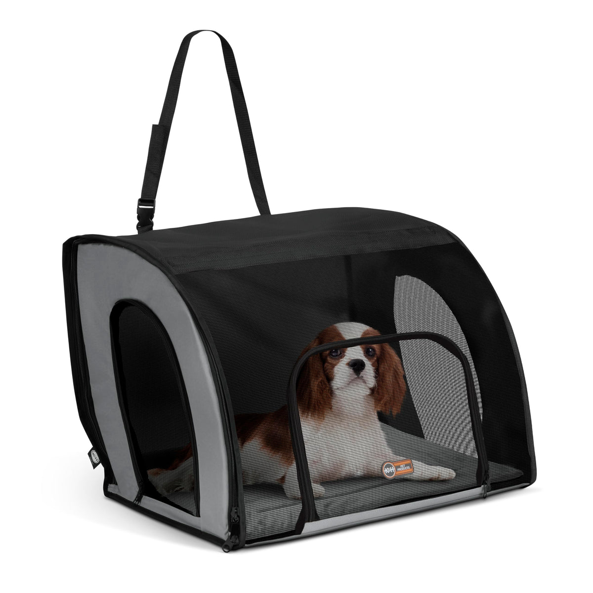 Dog Car Seat, Medium, Gray/Black Q64899
