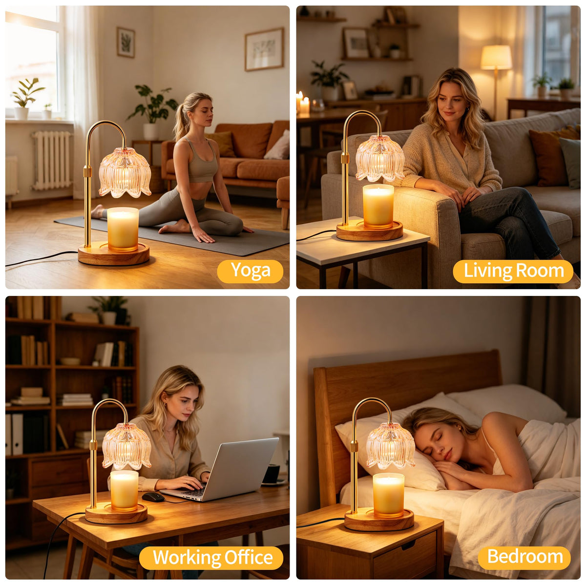 Candle Warmer Lamp with Timer D860870