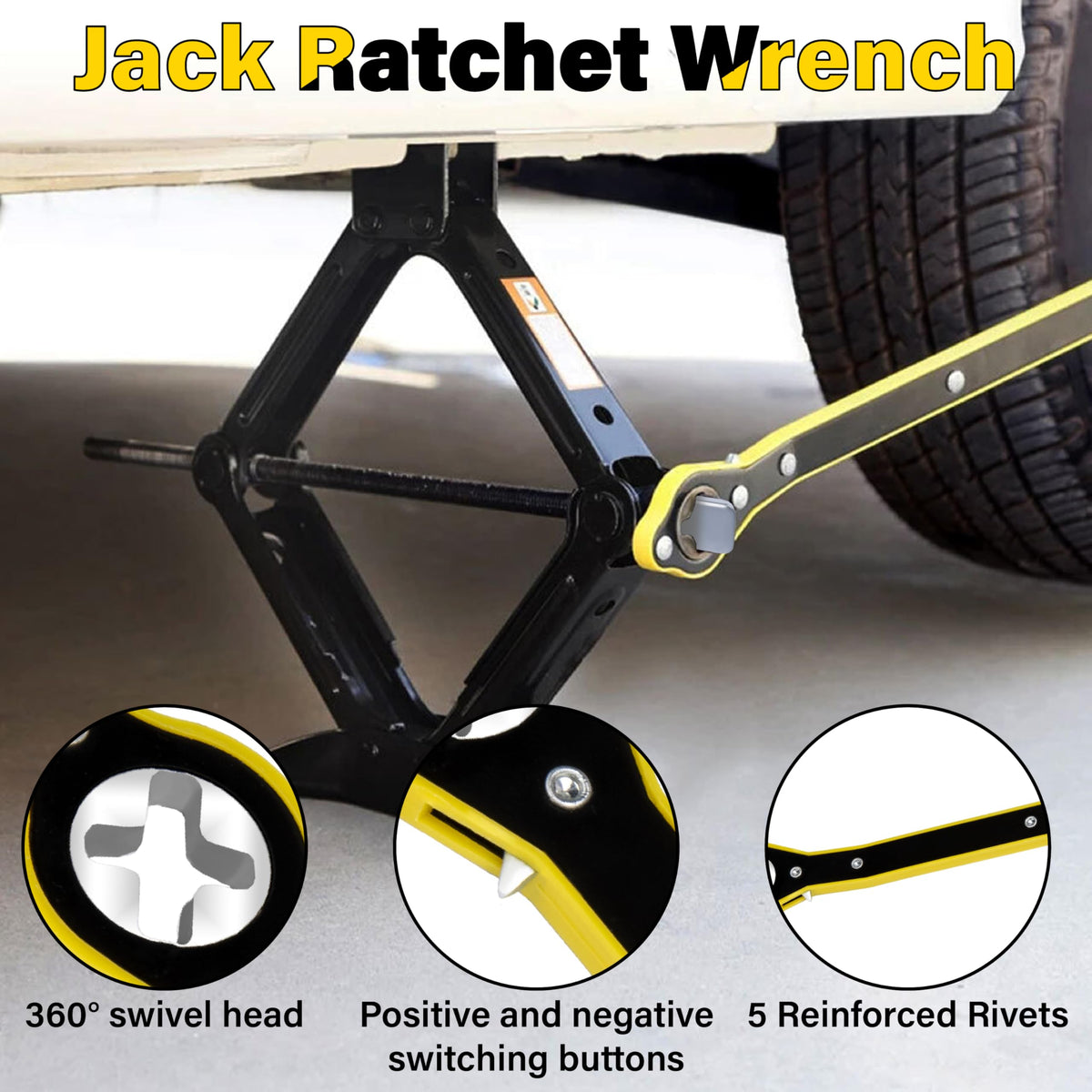 Car Jack Ratchet Wrench O5802